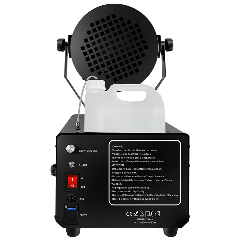 Large Moving Head 2000W Snowflake Machine Stage Special Equipment Snow Machine For Wedding Christmas Party Events