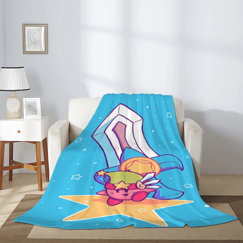 Child Blanket K-Kirbys Blankets for Decorative Sofa Blanket Double Bed Blankets & Throws Summer Comforter Throw Furry Anime Home