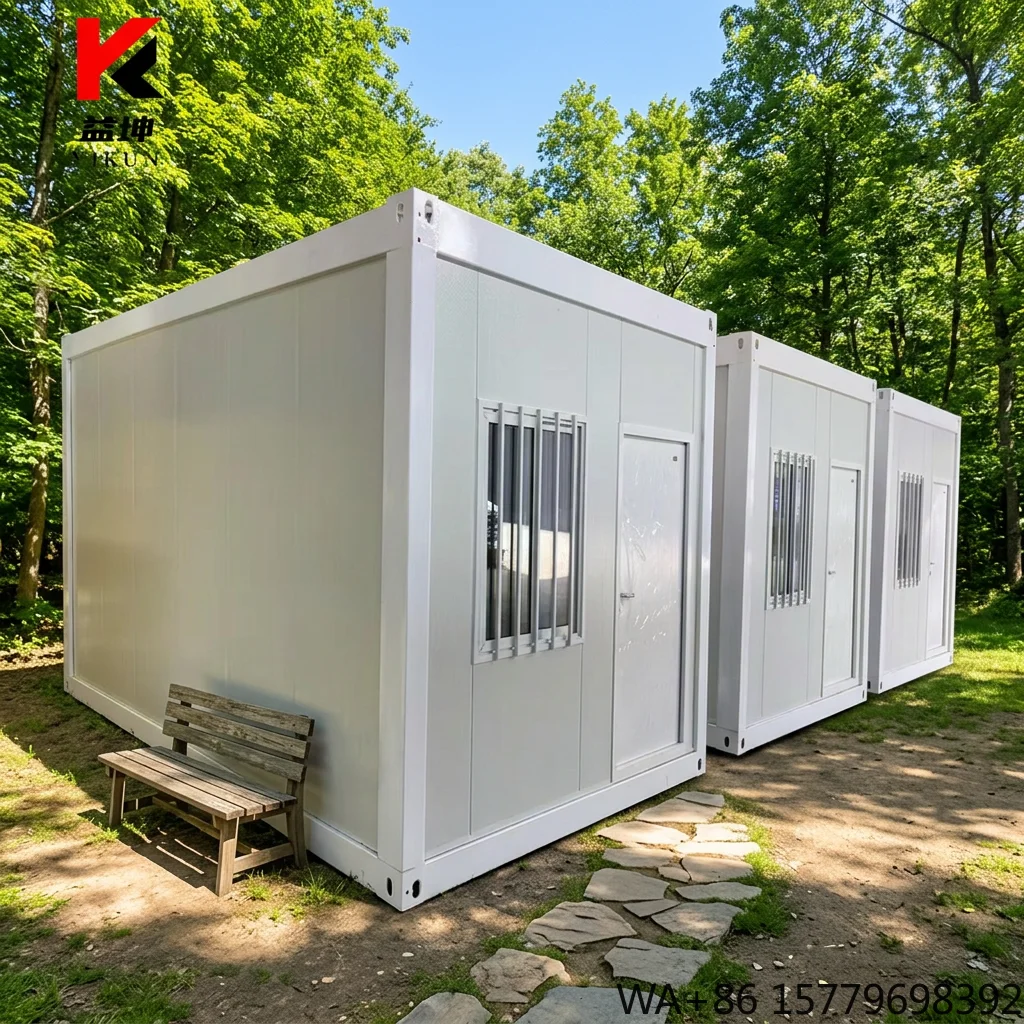 20ft X-fold Container House Prefabricated Foldable Mobile Temporary Dormitory for Sale Modern Design Office Building