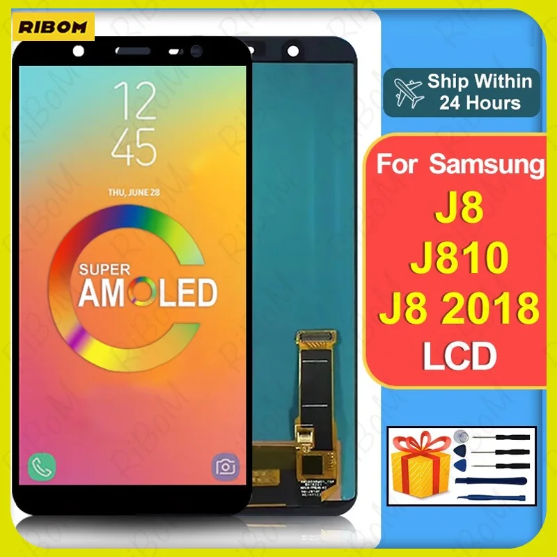 

New 6.0" For Samsung Galaxy J8 2018 LCD Display J810 Touch Screen For Samsung J810 Digitizer SM-J810F SM-J810F/DS