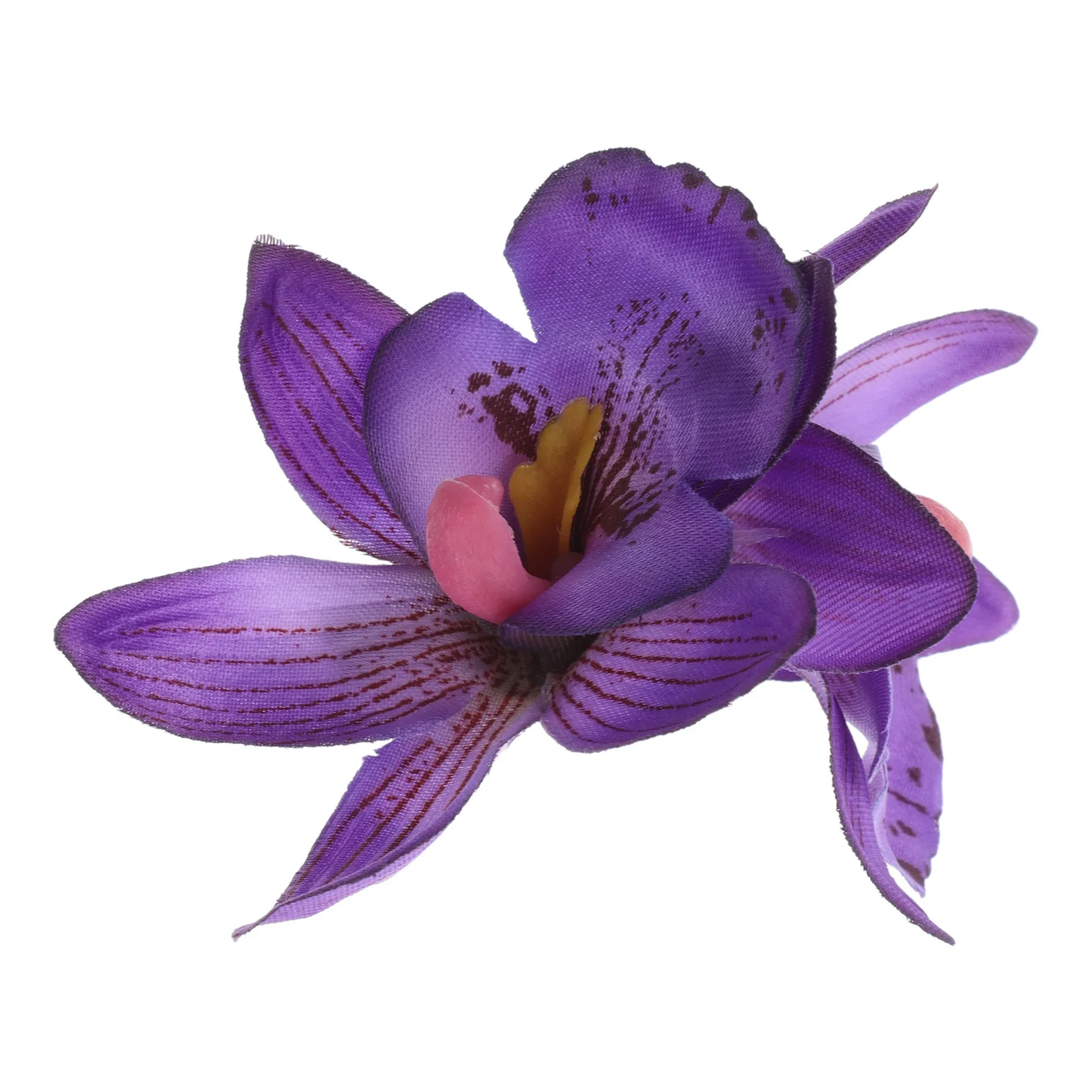 

Orchid Flower Hair Clip for Women Purple Bridal Hairpin Stylish Wedding Hair Accessory Elegant Bridesmaid Decorative Claw Clip