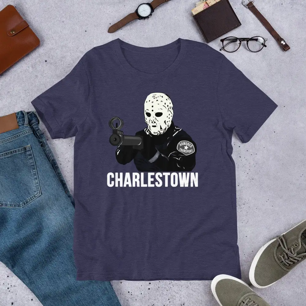 Armored Transport Charlestown City on a Hill Robbers with Gun and Mask T shirt