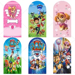 Paw Patrol Arch Backdrop For Skye Chase Girl Kid Birthday Party Decoration Wall Puppy Photography Background Photo Studio Banner
