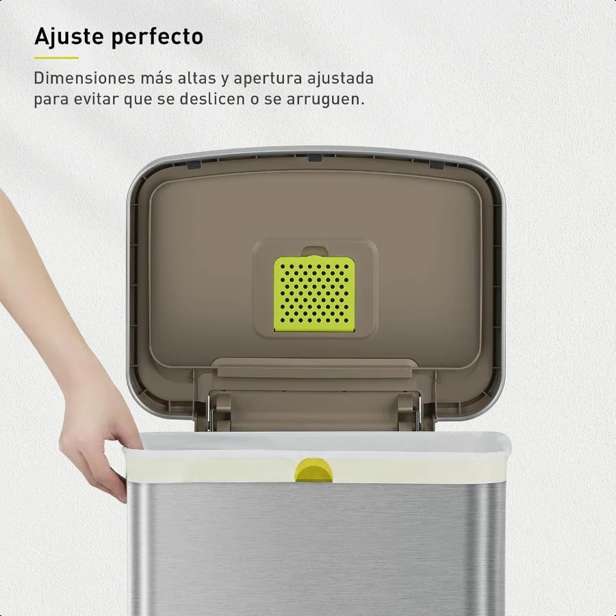 21갤런(5090리터) 60매입입형 쓰레기봉투, 초강력 무향 쓰레기봉투, 주방 및 가정용 롤 형태 간편 배출