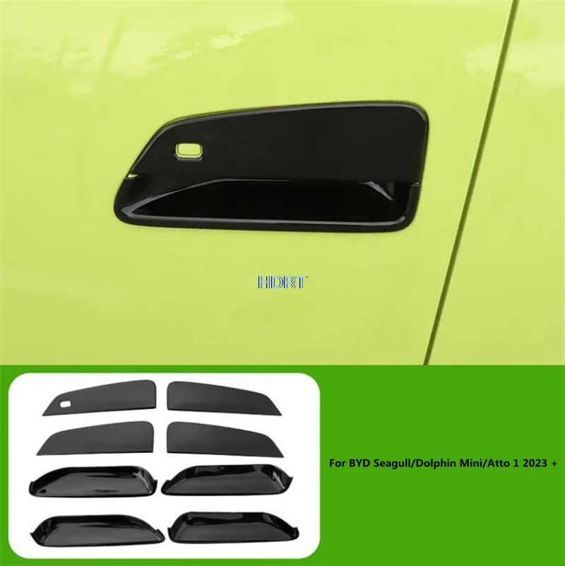 Car Styling Door Handle Cover Gate Bowl Trim For BYD Seagull/Dolphin Mini/Atto 1 2023 + External Protective Sticker Accessories