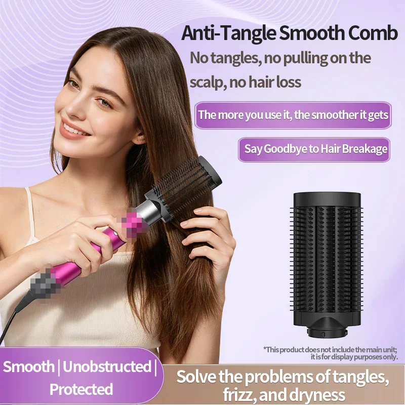 Smooth Smooth Glide Anti-Tangle HS05 HS08 Loop Brush Portable Hair Styling Comb Hot Air Hair Tool Accessory Detangle Straighten Curly - Aliexpress Deal