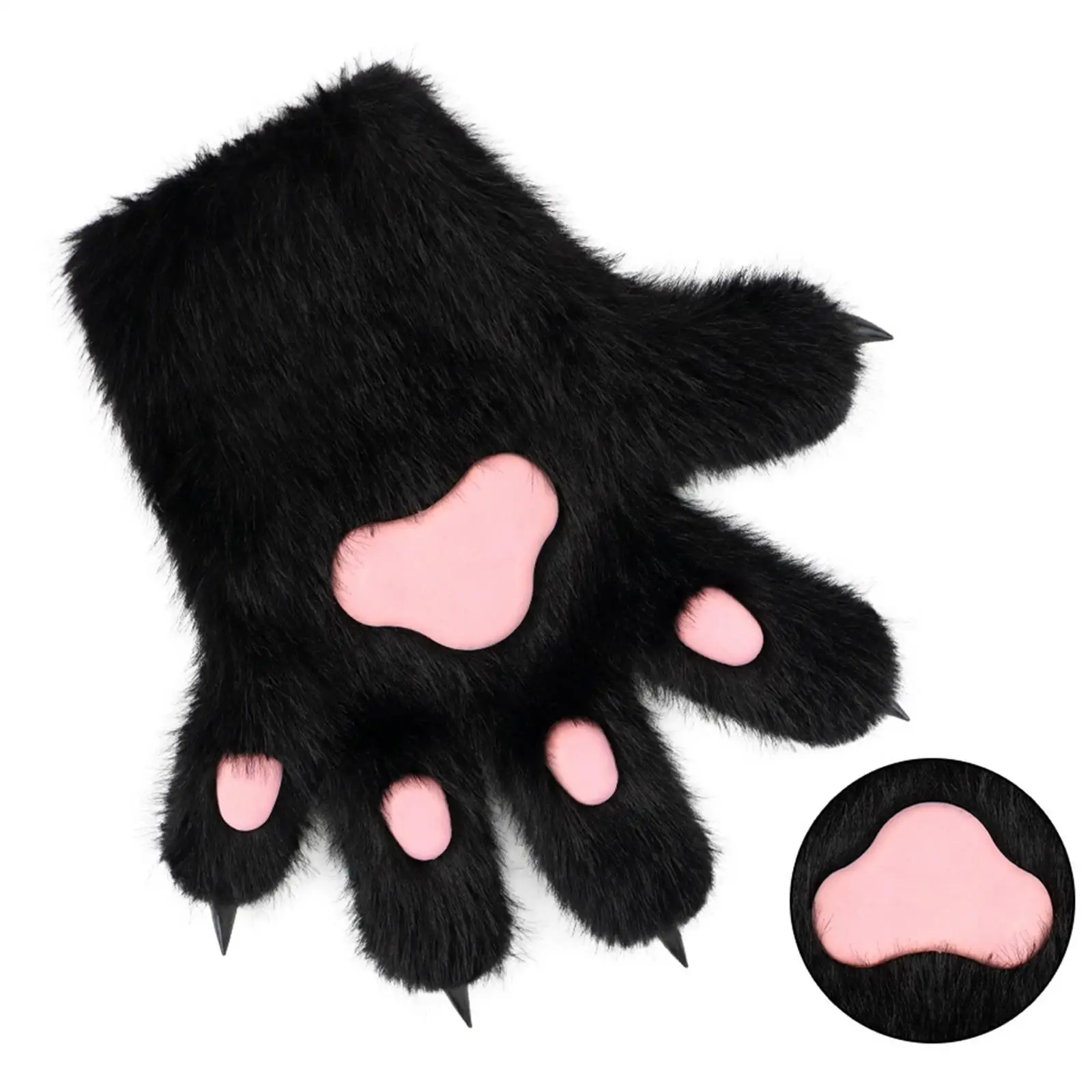 할로윈 파티 가면 축제 역할극을 위한 장갑 소품 고양이 발톱 장갑