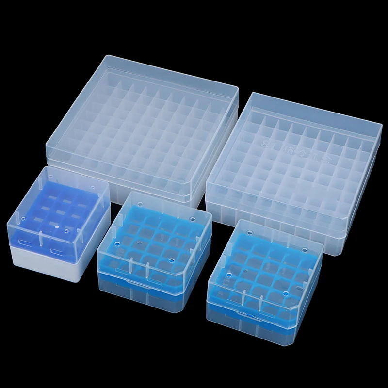 Plastic Test Tube Holder Centrifuge Tube Rack Box With Cover Centrifugal Tube Support Laboratory Supplies