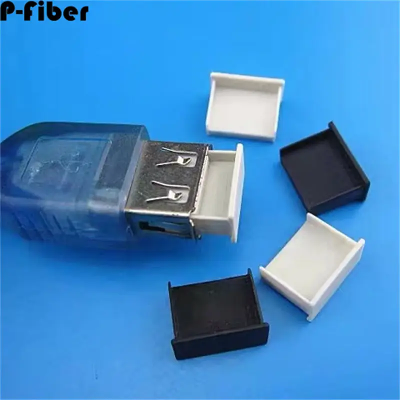 

USB dust plug 50pcs dust boot usbc-4 flat black hole cover protective cap