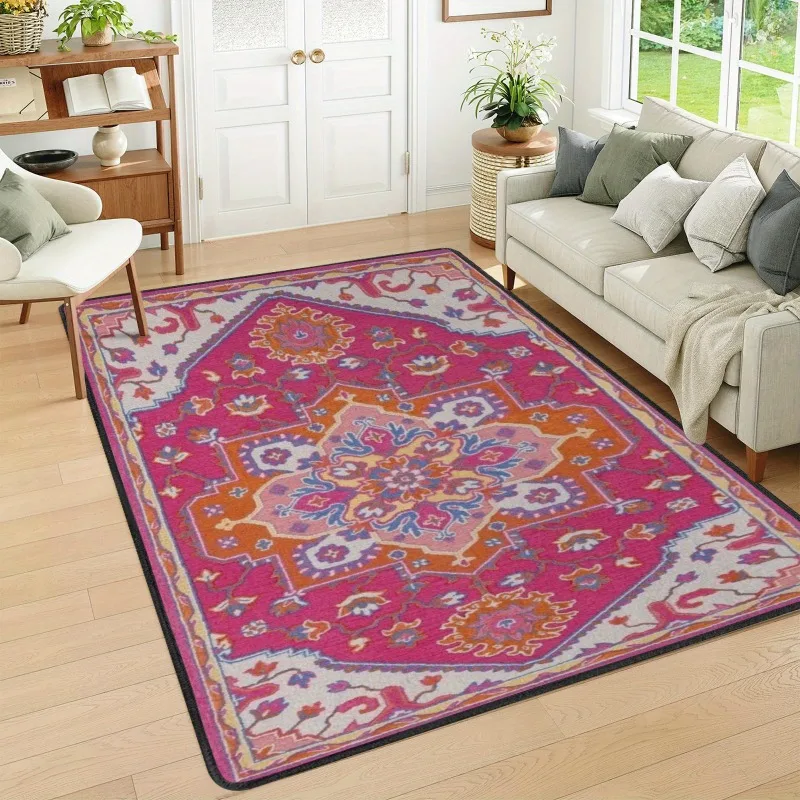 

Bohemian Vintage Turkish Persian Rug Carpet Large Area Living Room Mat Bedroom Office Prayer Rug Muslim Prayer Home Decor