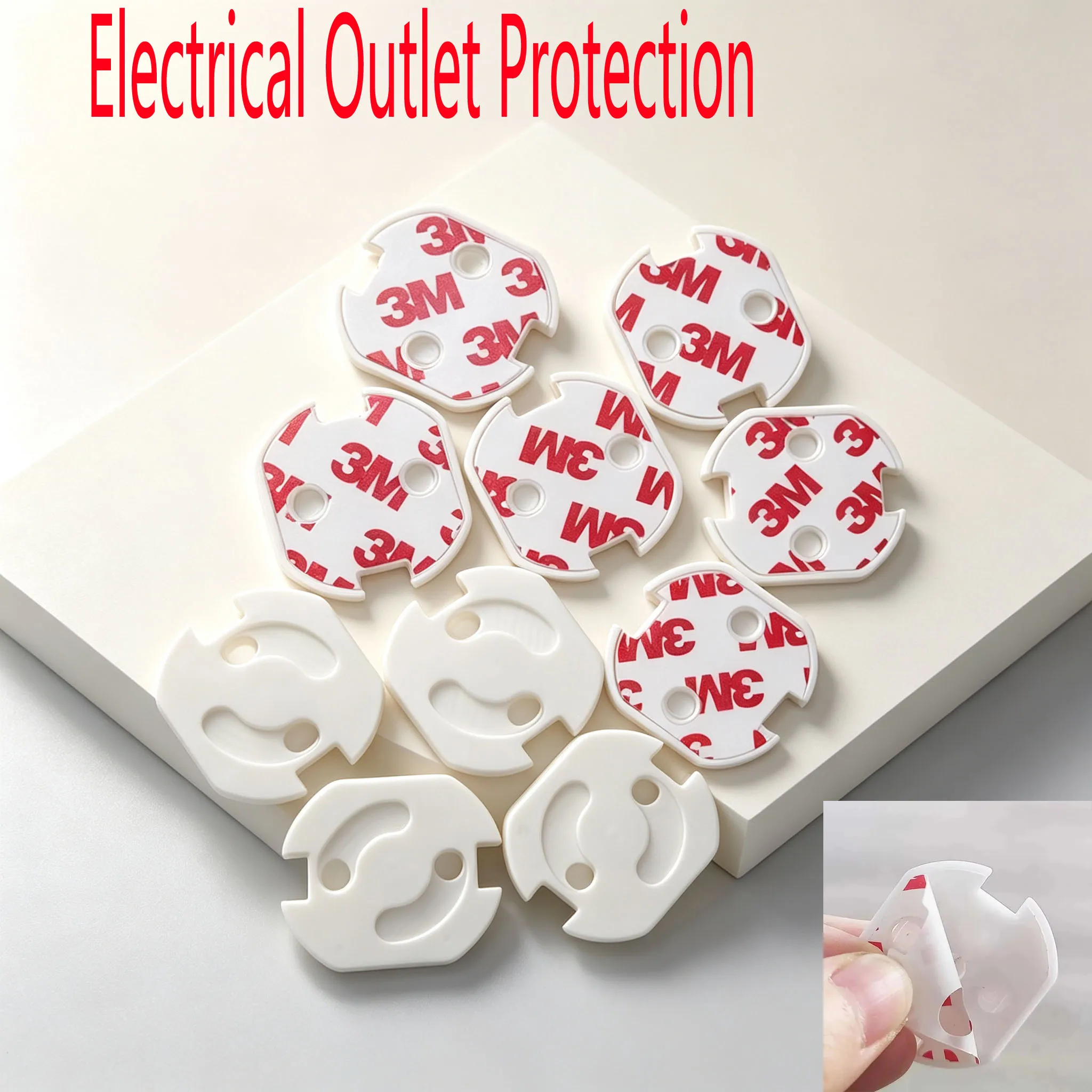 1/10pcs Electrical Outlet Protection Baby Child EU Power Socket Safety Guard Anti Electric Shock Plugs Protector Rotate Covers