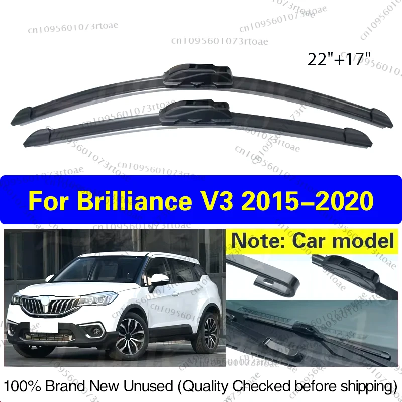 

Car Front Wiper Blades For Brilliance V3 2015 2016 2017 2018 2019 2020 Front Window Windscreen Windshield 22"17" Car Accessories