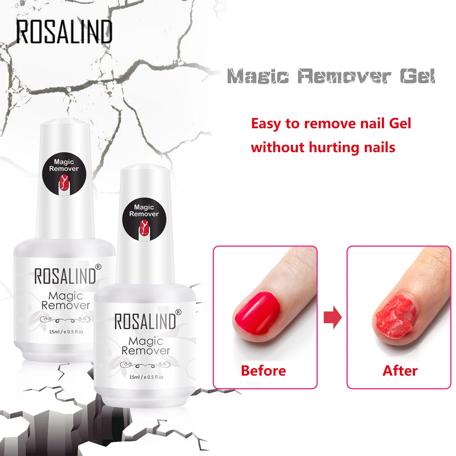 Rosalind 15ml Functional Gel Transfer Nail Foil Sticker Adhesive Glue  Transfer Gel Topcoat Base Coat  Primer Diamond Topcoat