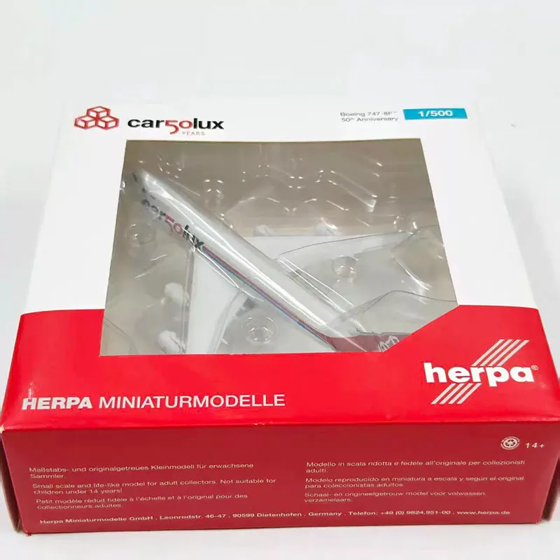 herpa Diecast Alloy 1:500 Scale B747-8F 534895/534550 Cargo