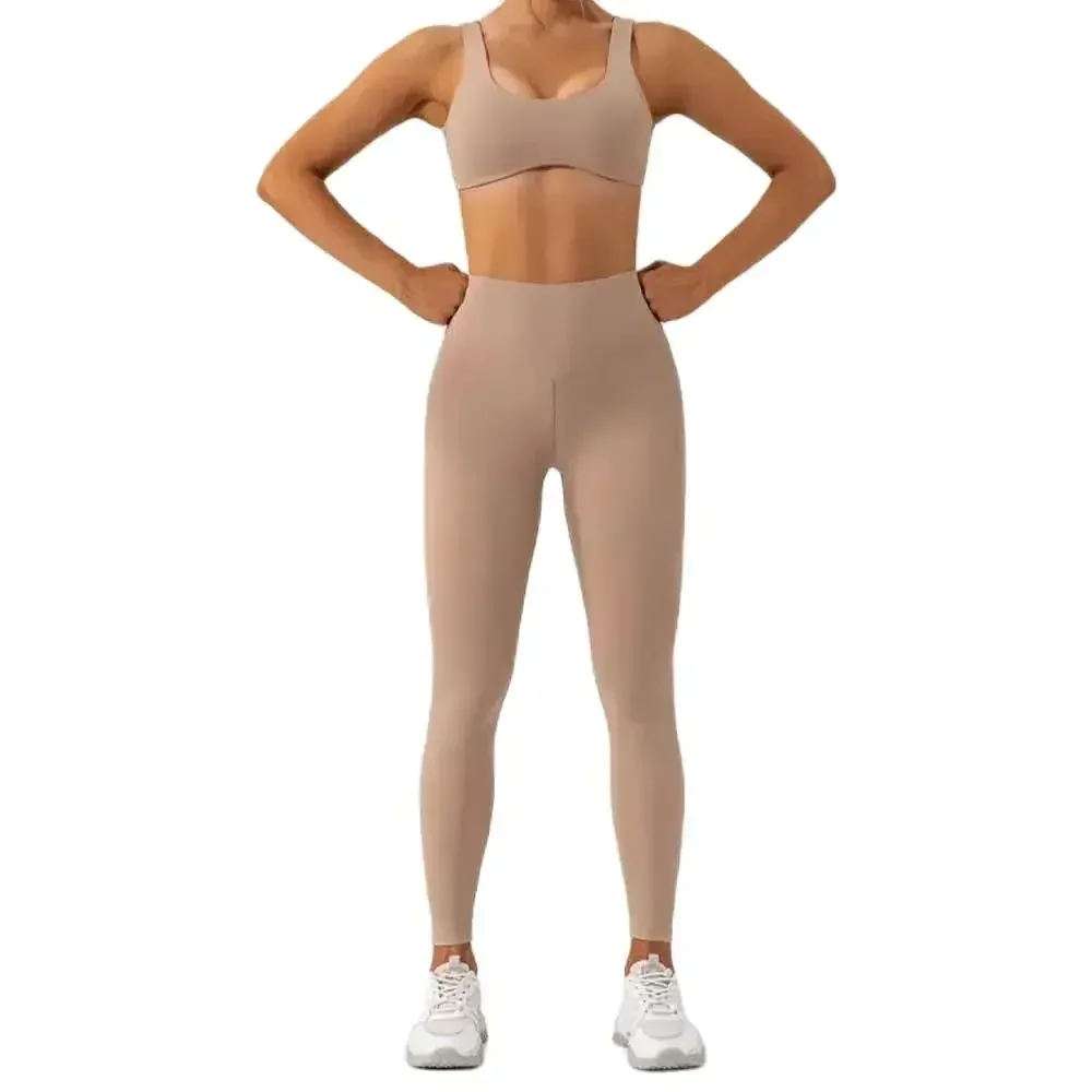 

Naked Hip-lifting Yoga Suit Women's Quick-dry Running Beauty Back Fitness Suit