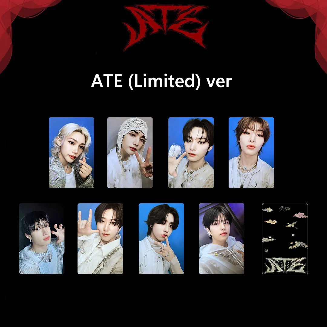 SKZ Mini Album ATE Dedicated Card Hyun-Jin Lee Yong-Bok Bang Chan Lee Min-Ho Small Card