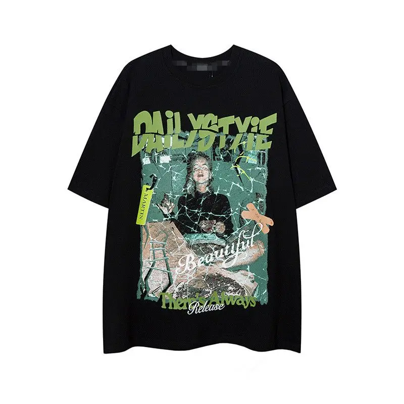 

Harajuku Oversized Women T Shirts Print Clothes Streetwear Short Sleeve Gothic Female T Shirt Top Y2K Graphic T Shirts