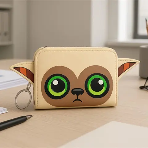 Loungefly Avatar Momo Walle PU cute cartoon student zipper handbag multi-card folding daily pocket walle