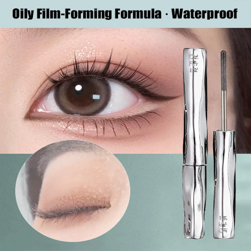 Tube Eyelash Primer Waterproof Slimming Curling Non-Smudging Long Lasting Tube Mascara Rotating Threaded Brush Head