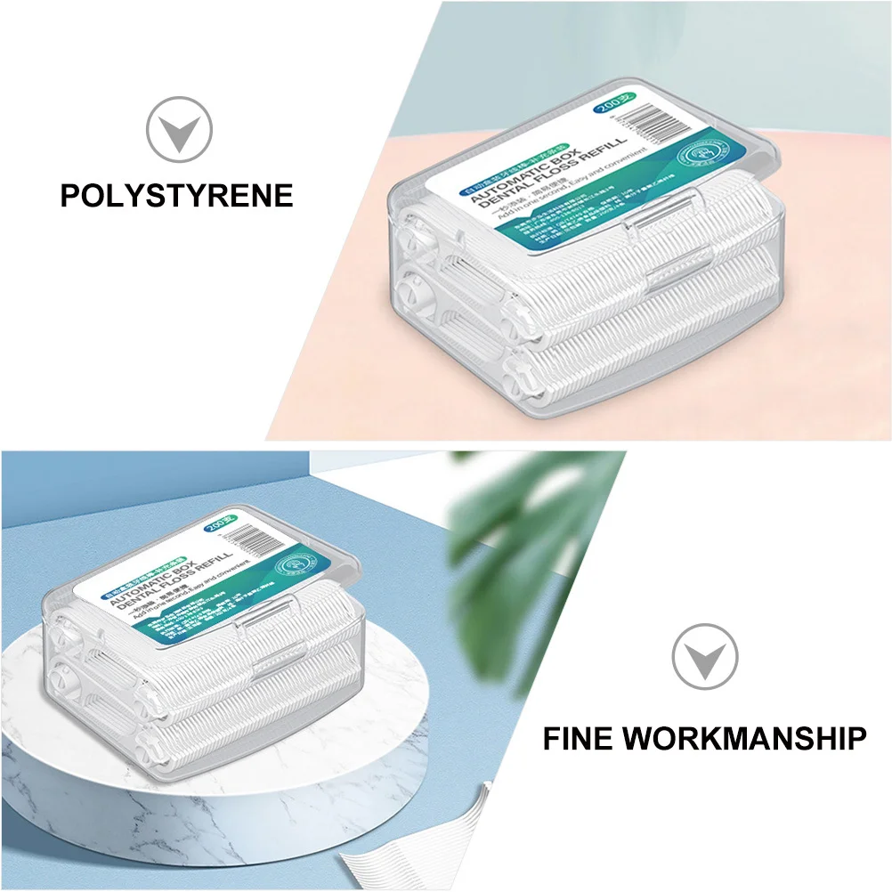 200개입 치실 픽 얇고 내구성 있는 휴대용 식품 찌꺼기 제거 구강 청소 도구 치실 픽 치아 청소 도구