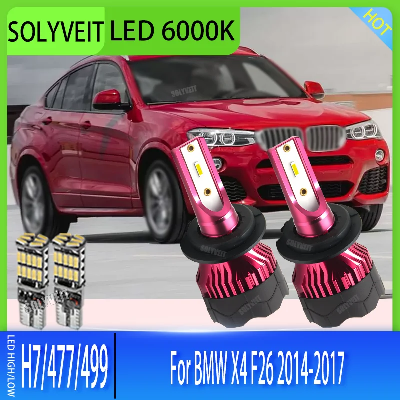 

Experience the Power of LED H7/477/499 AUTO High Low Main/Dipped Beam Bukb Kit 12v For BMW X4 F26 2014 2015 2016 2017 2017