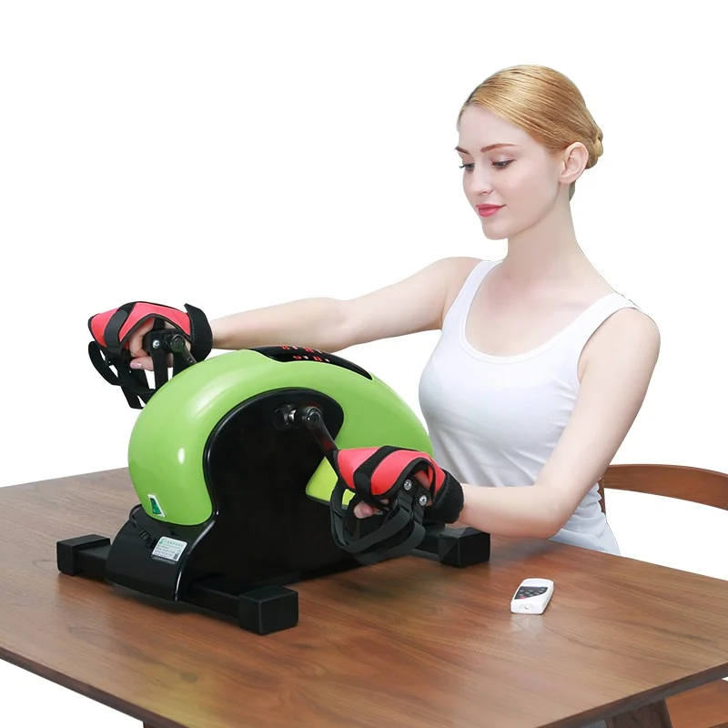 Elderly Electric Rehabilitation training Pedal exerciser Mini Stationary Pedal Exercise Bike Pedals for Arm and Leg Disabled