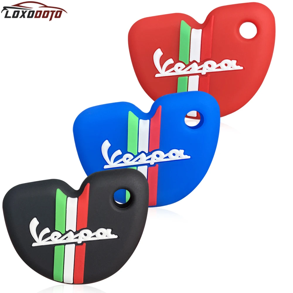 Remote Key Fob Case Key Cover Holder For Vespa Primavera GTS 150 300 Sprint 50cc GTS300 LX150 For Piaggio XEvo 125 150 Keychain