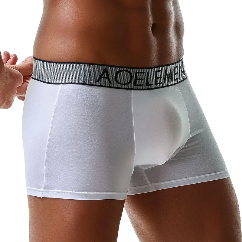 1PCS Sexy Men Underwear Modal BoxerShort Breathable Panties Man Bullet Separation Pouch Underpants Male Trunks Cueca Calzoncillo