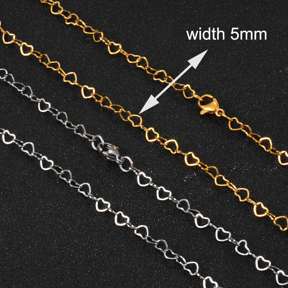 Edelstahl-Damenkette Verschiedene Stile Länge Beliebte Kette Goldfarben Hochwertiger Schmuck – Detail 4