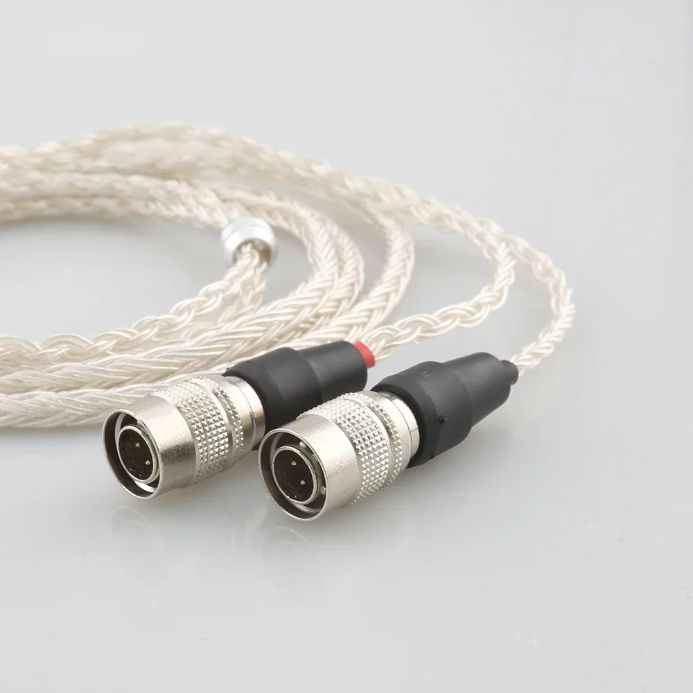 HiFi 16 Core OCC Silver Plated Earphone Cable For Mr Speakers Alpha Dog Ether C Flow Mad Dog AEON Headphone