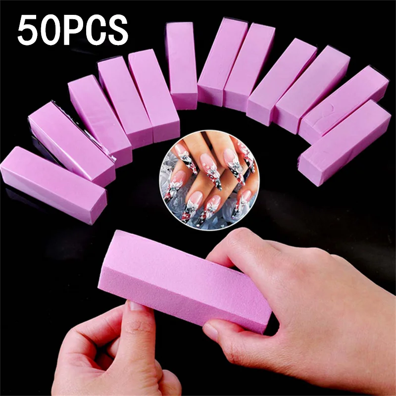 10/20/50Pcs Professional Nail Buffer Nail File Polisher Block Manicure Pedicure Files Sanding Polishing Sponge Nail Art Tools