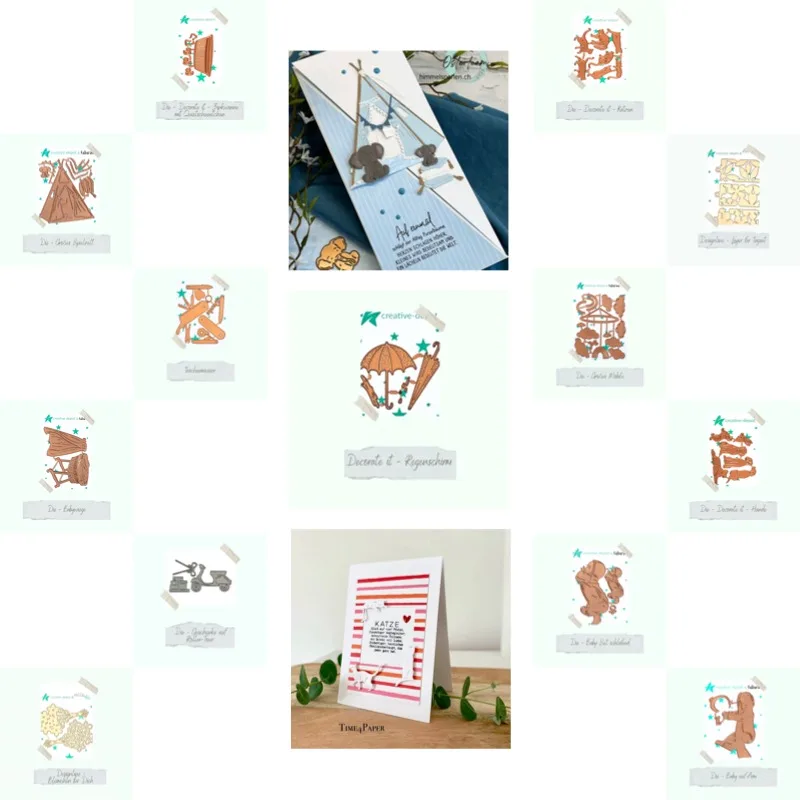 The child closed their eyes Cutting Dies Scrapbook Diary Decoration Stencil Embossing Template DIY Greeting Card Handmade 2026