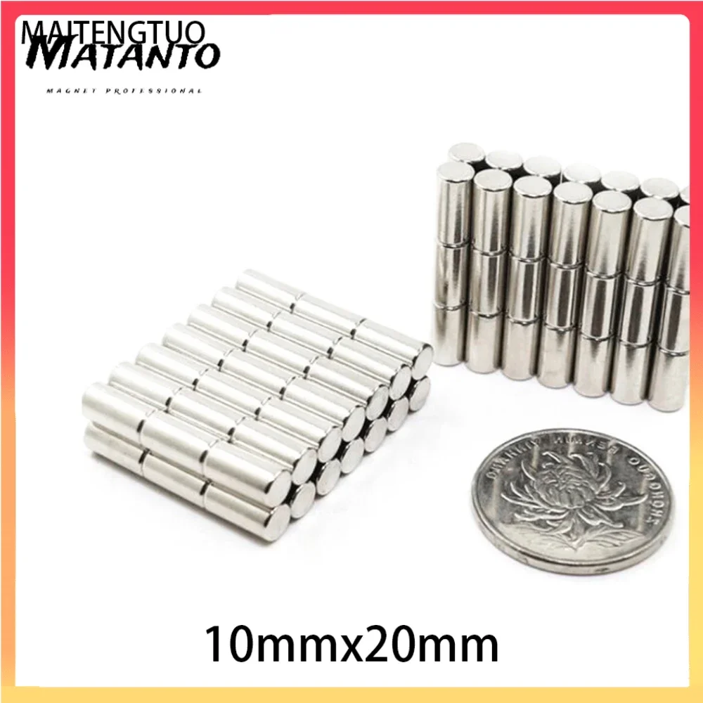 5/10/20PCS 10x20mm Small Round Neodymium Magnet N35 Super Strong Fridge Magnets Disc 10*20mm Magnetic Sheet Fishing Magnet