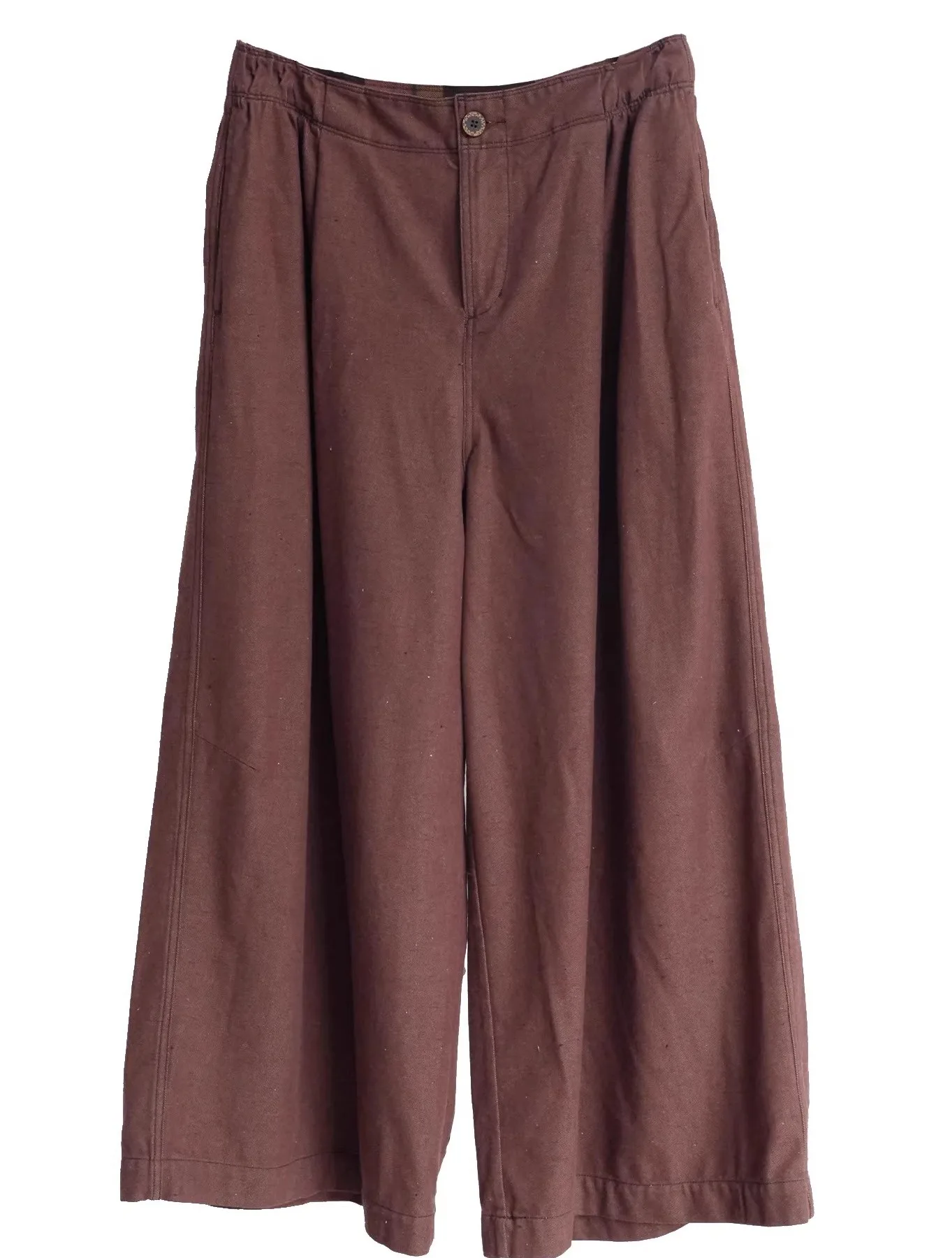 

Повседневные прямые брюки с широкими штанинами из хлопковой смеси, комфортные, модные, женские, осенние, с застежкой на пуговицах на талии