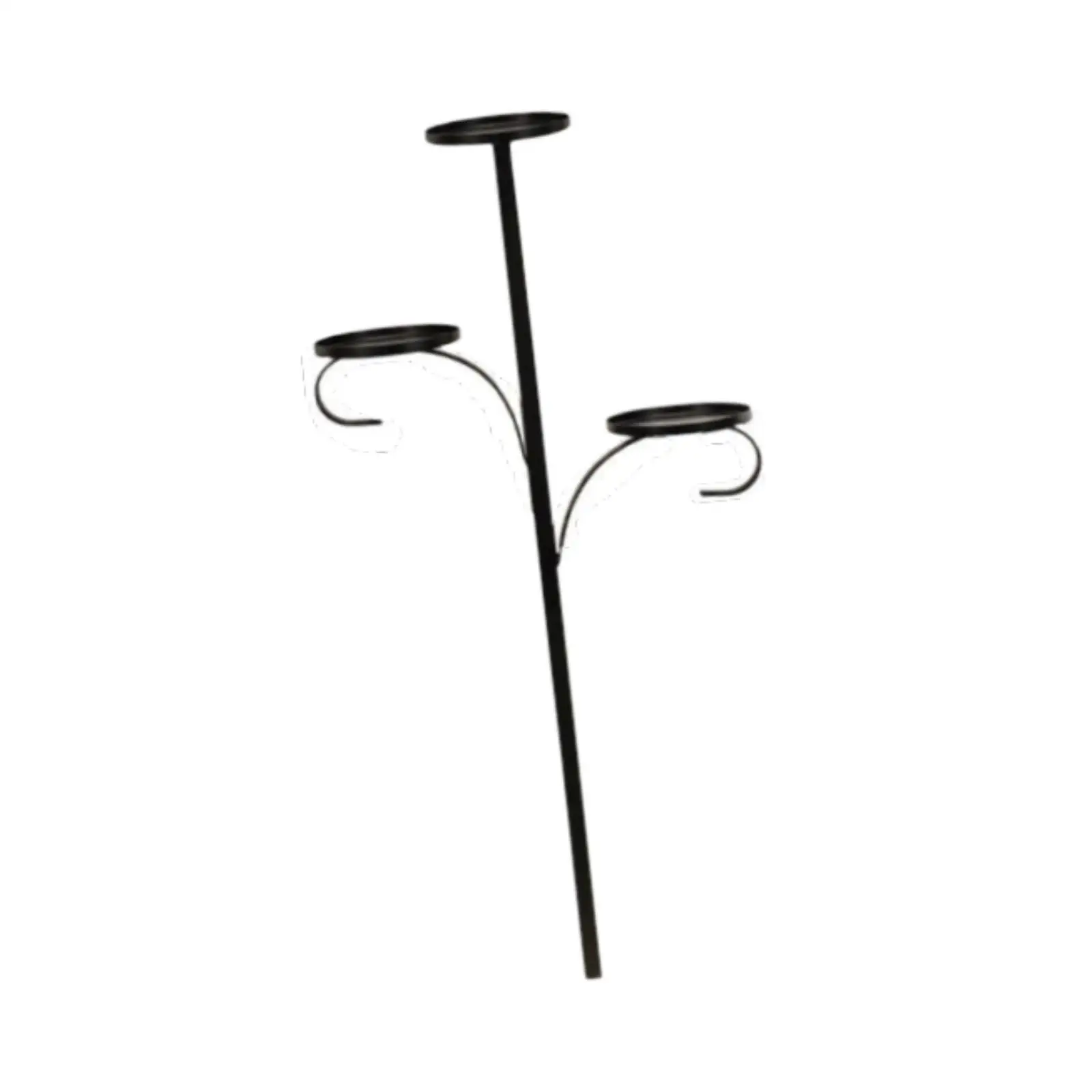 Triple Tree Topper Three Layer Iron Candle Stand Unique Christmas Ornament for Indoor Festive Party Decor