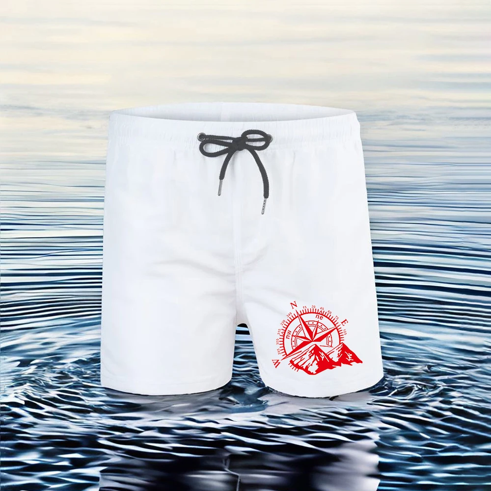 

Quick-drying men's shorts Beach shorts Outdoor casual gym jogging shorts Summer comfort Breathable pocket swimming trunks