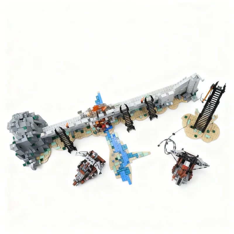 8483pcs MOC The Hobbit And Lord Of The Rings The Rings Helm's Deep - The Ultimate MOD - LIGHT VERSION Model Building Blocks Toy