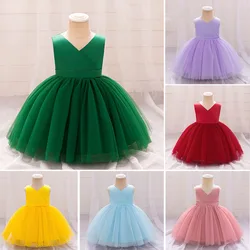 0-3 Year Children'S Gowns Princess Dresses Flower Girl Wedding Tutu Clothing Newborn Baby Girl Birthdays Costume Christmas Dress