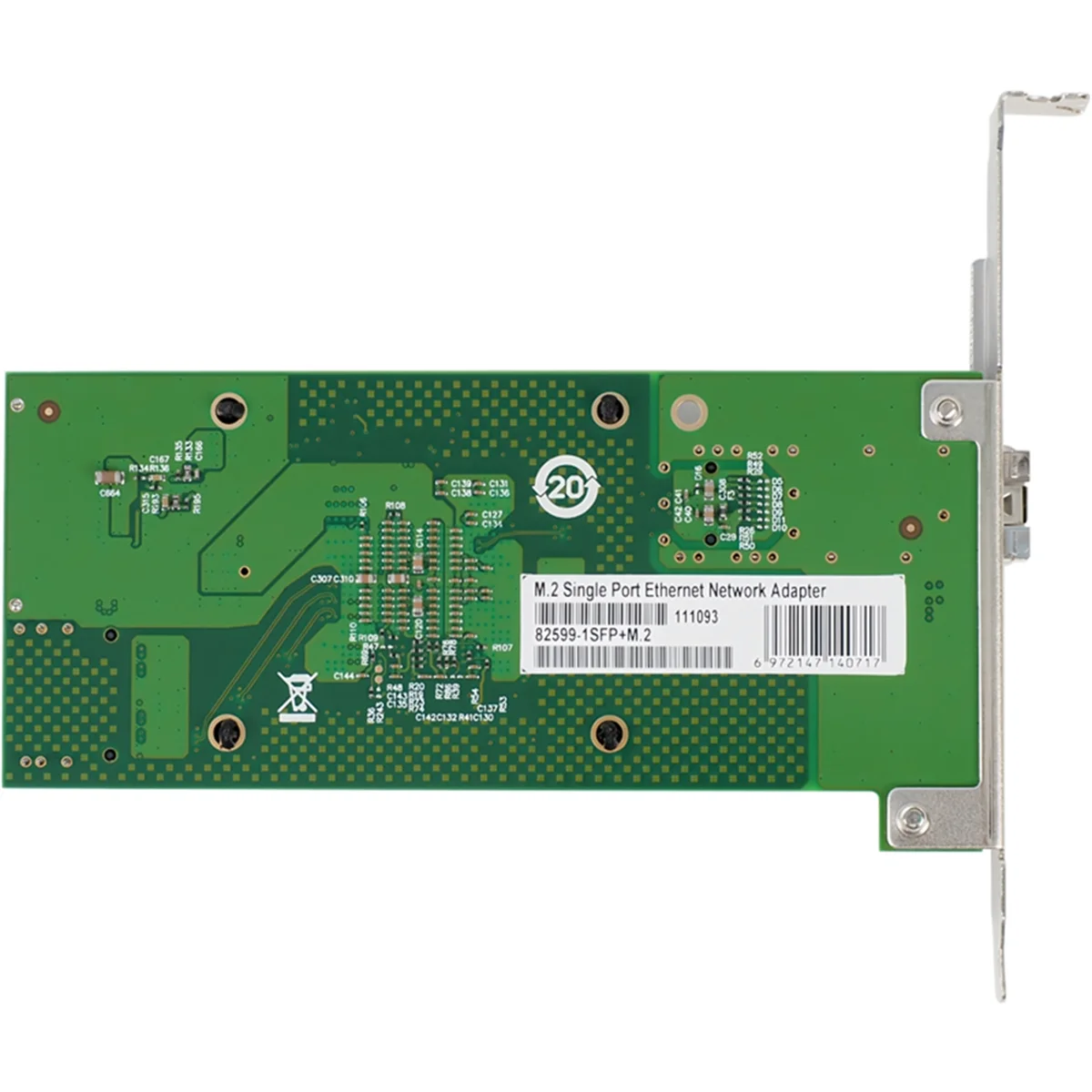 Intel 82599 EN 칩 단일 포트 이더넷 네트워크 어댑터 X520-DA1용 SFP+M.2 10G, 10G 광섬유 모듈 G 제외