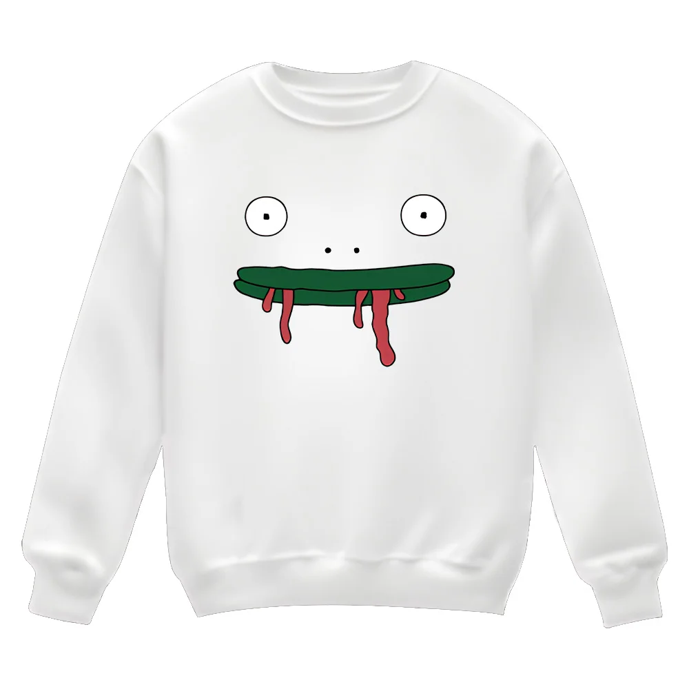 سويت شيرت Smiling Friends Merch ملابس السيد Frog Is Back بلوفرات جرافيك عصرية هدايا إبداعية للجنسين بأكمام طويلة ملابس الشارع #4
