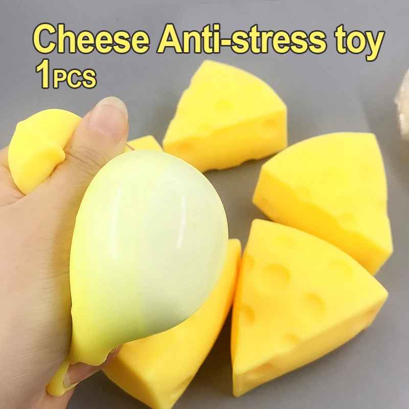 

Anti-Stress Toy Squishy Cheese Pinch Fun Simulation Food Slow Rebound Funny Prank Toy Reduce Pressure Prop J134