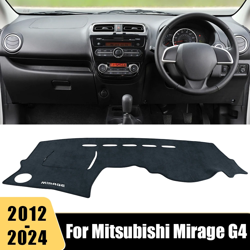 For Mitsubishi Mirage G4 2012-2020 2021 2022 2023 2024 Car Dashboard Cover Avoid Light Mat Instrument Panel Carpets Accessories