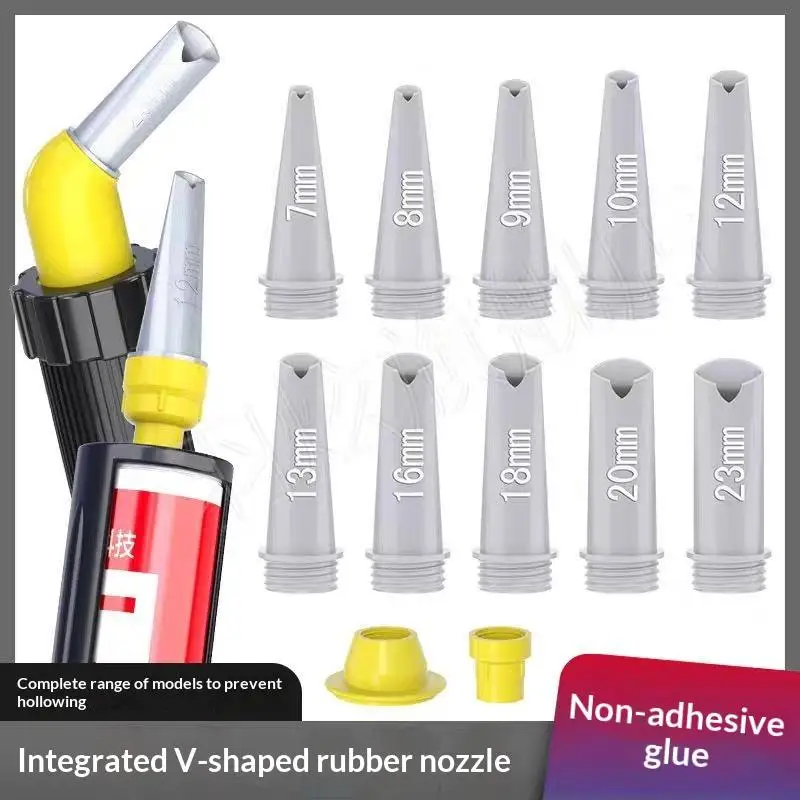 Hot 15/16Pcs Plastics Caulking Finisher Reusable With Connection Bases Caulking Nozzle Sealant Finishing Tool Kitchen Bathroom