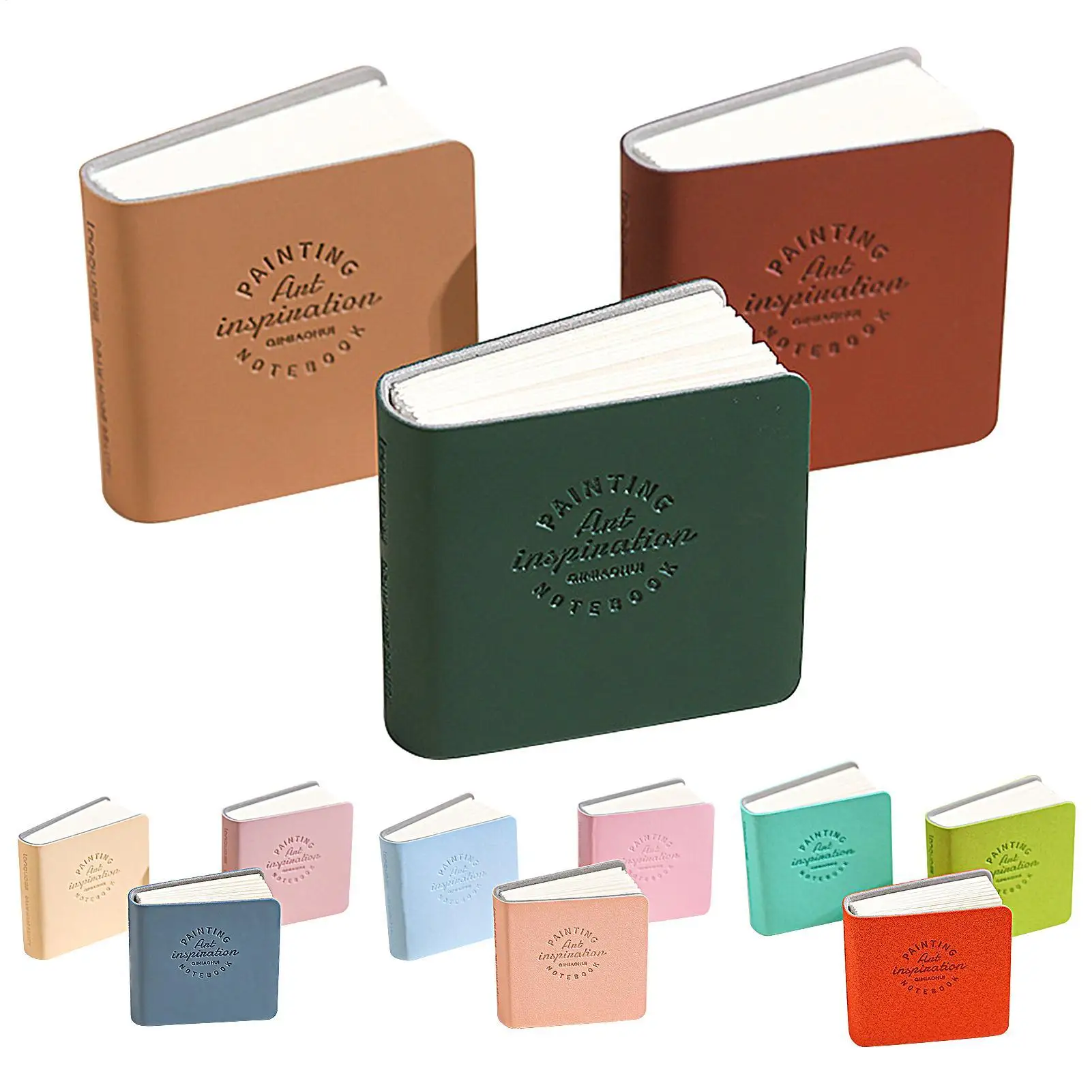 3er-Pack Kleine Aquarell-Skizzenbücher Tragbares Reise-Journal Kunst-Kreations-Taschenbuch Künstler-Zeichenblock
