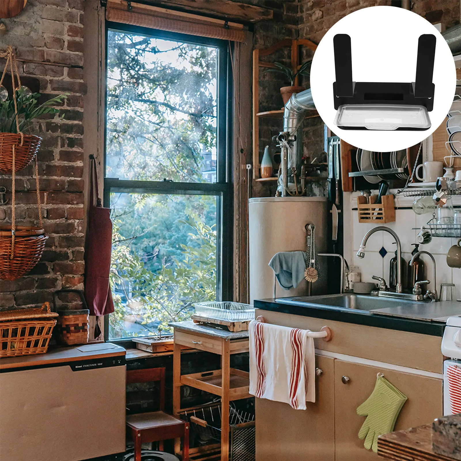 

1Set Wall Mounted Pot Lid Rack Stainless Steel Kitchen Organizer Holder Pan Lid Storage Cutting Board Rack Multipurpose