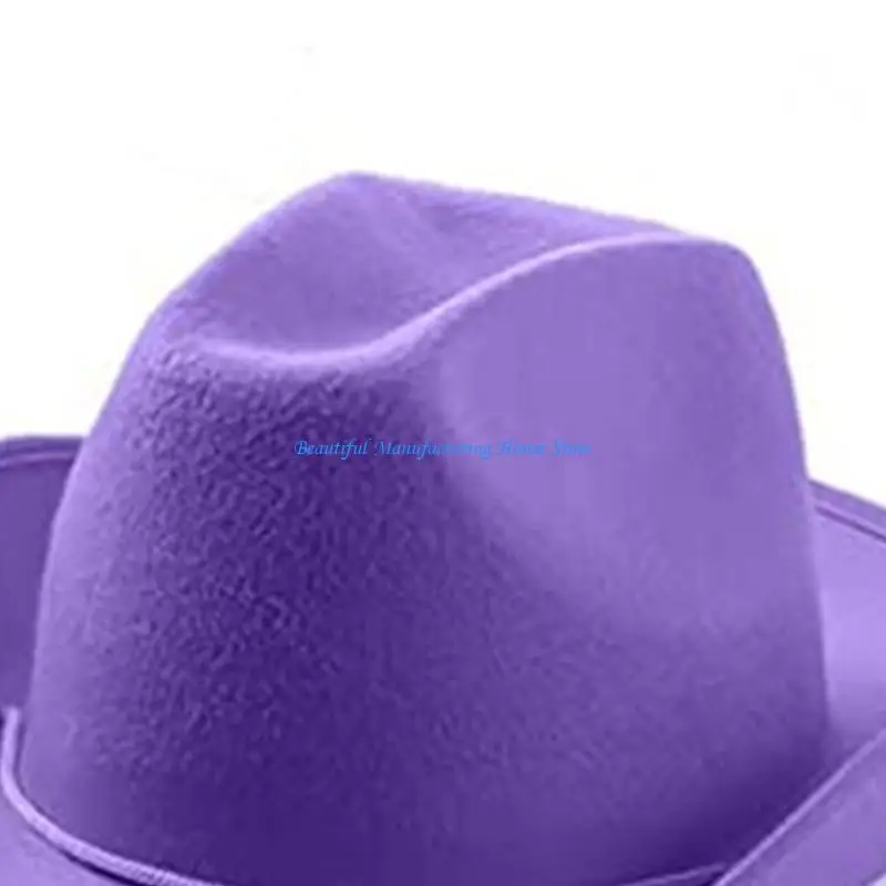 

E56A Adjustable Plain Cowgirl Hat Bachelorette Party Hat Plain Cowboy Hat To Decorate