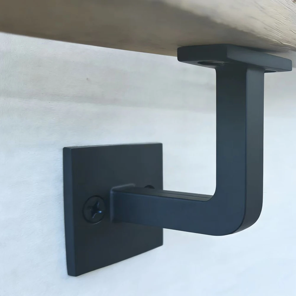 Zinc Alloy Wall Mount Handrail Bracket for Stair Railings Post Connector Railing Support Heavy Duty Construction