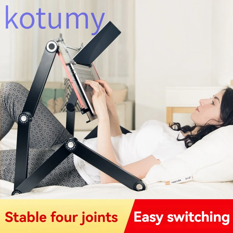 KOTUMY Bedside Laptop Table Foldable Notebook Stand For Bed Lying Down Reading Book Holder Adjustable Overbed Desk