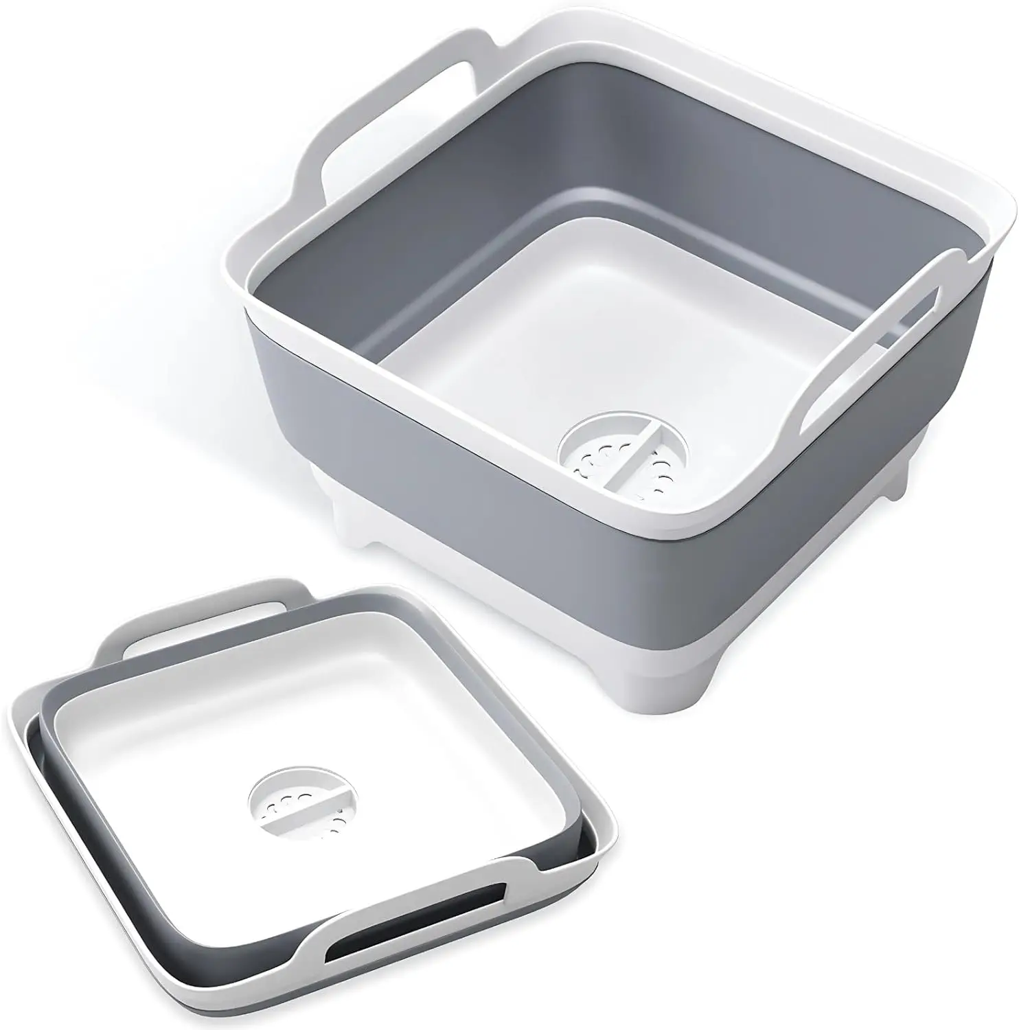 

Collapsible Wash Basin 2.4 Gal(9L) Foldable Dish Pan for Kitchen, Camping, Baby Bottles