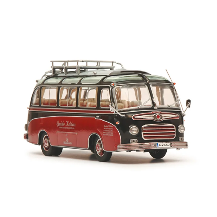 Schuco 1:43 Scale Diecast Alloy Setra S6 Braun/rot Bus Toys Cars Model Classics Adult Collectible Souvenir Gifts Static Display